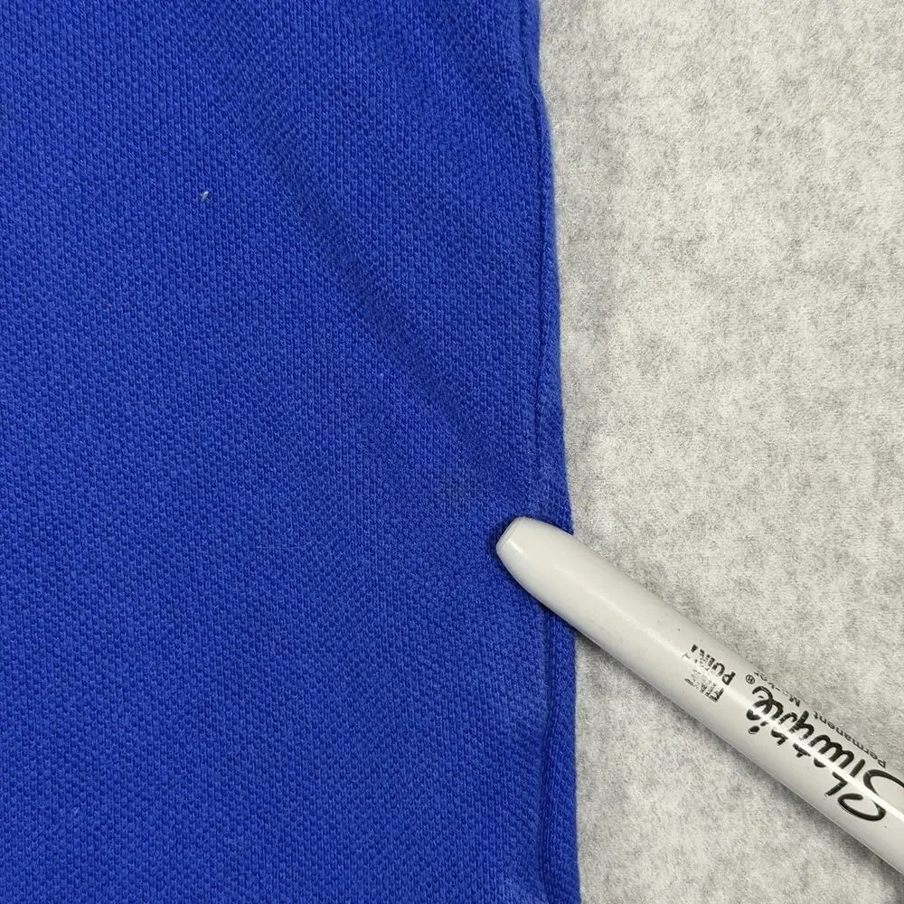 Vintage Polo by Ralph Lauren Shirt Royal Blue Men's XL Orange Pony Knicks Cotton